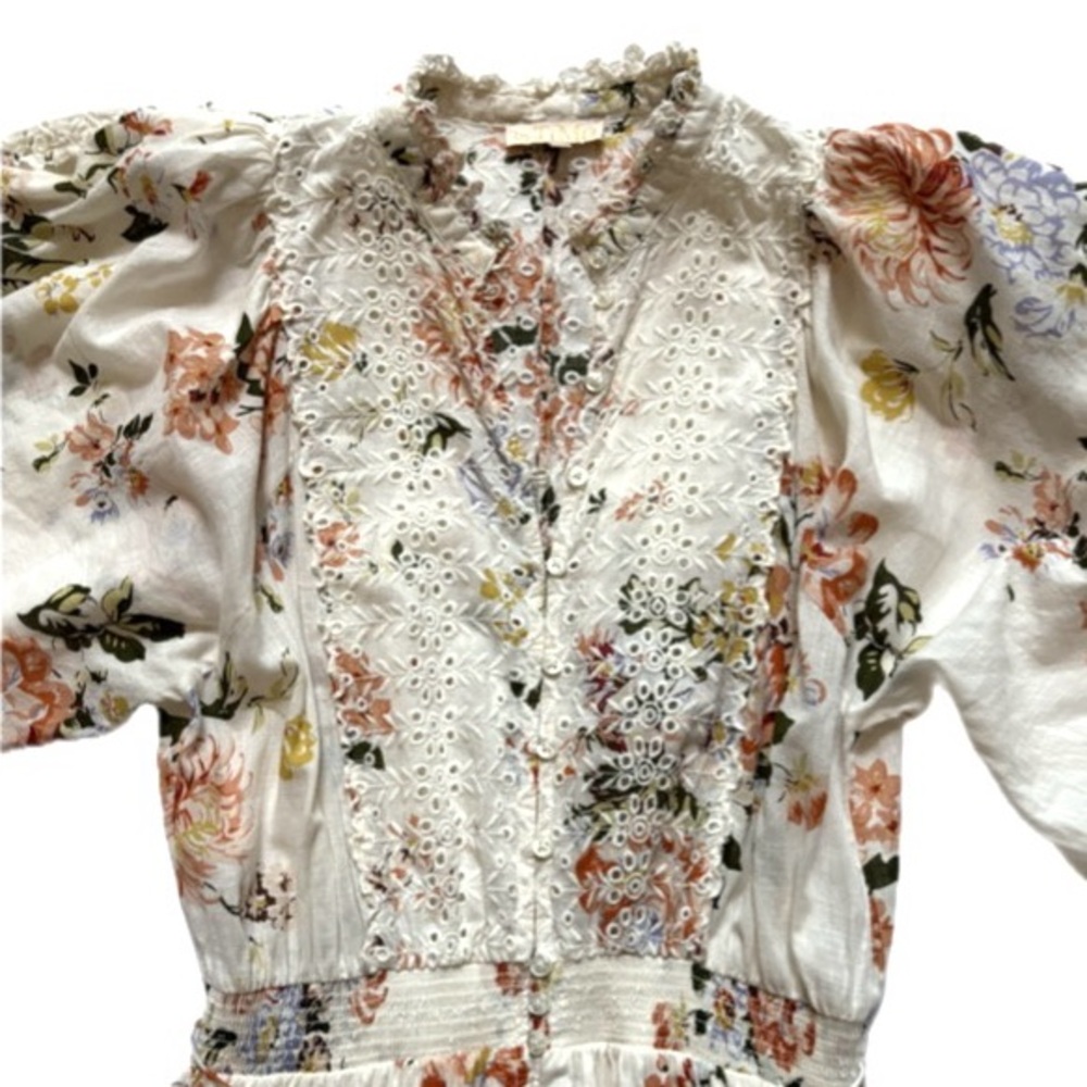 By Timo Elegant Floral Long Sleeve Dress